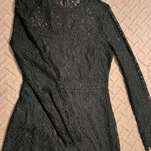 Long sleeve lace dress